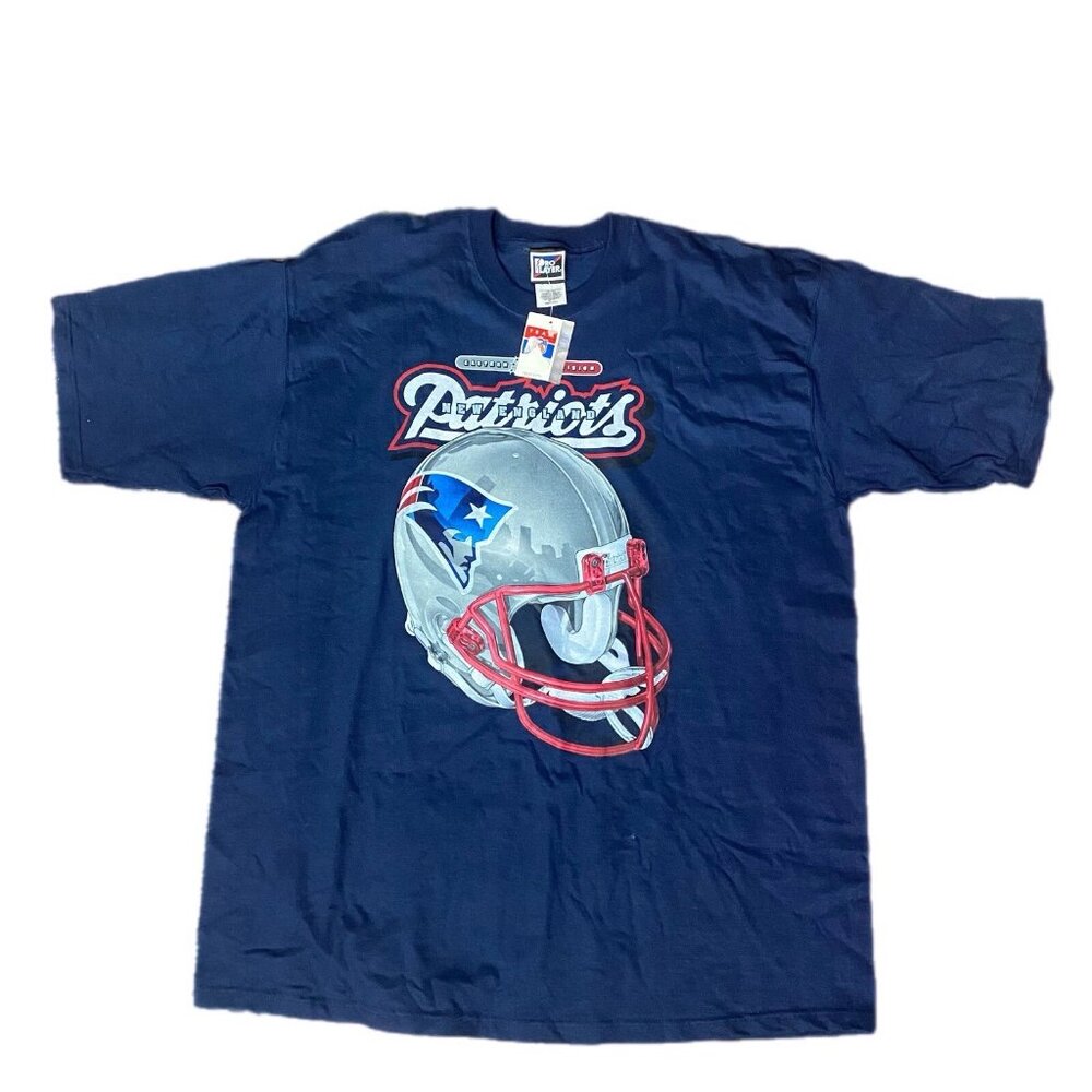 NWT Vintage 90's Pro Player New England Patriots T-Shirt Sz XXL New NFL Navy